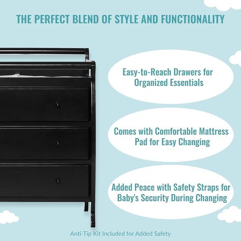 Dream On Me Liberty Collection 3 Drawer Changing Table in Saudi Arabia