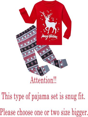 Family Feeling Little Boys Pajamas Sets 100% Cotton Long sleeve Pjs in Kuwait