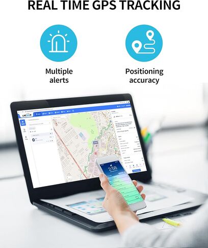 Mini OBD GPS Tracker, 4G LTE in-Car GPS Tracker, Unlimited Distance, Real-Time Speed and Mileage Locator, Geo-Fencing, Accident Alerts, Fatigue Driving Tracker for Home or Business in Kuwait