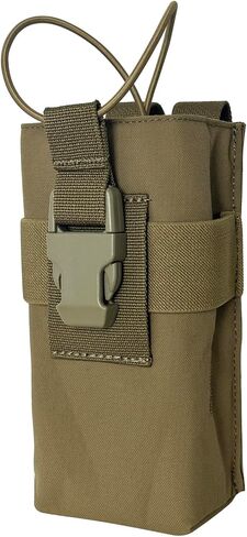 Radio Holster Walkie Talkie Pouch - 500D Nylon Molle System 3mm Bungee Storage Bag for Utility Tactical Belt Accessory Fits Standard Handset in Saudi Arabia