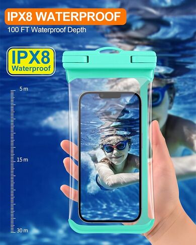 7'' Waterproof Phone Pouch for Cruise Ship Essentials 2024, IPX8 Dry Bag for Vacation Beach Essentials Kayak Accessories Case for iPhone 15 14 13 12 11 Plus Pro Max Samsung Pixel Black - 3D Curved in Saudi Arabia