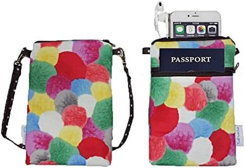 Tainada Women Crossbody Shoulder Travel Zippered Wallet Purse Clutch Phone Bag w/Detachable Strap (Hippo Pattern Black) in Saudi Arabia
