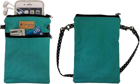 Tainada Women Crossbody Shoulder Travel Zippered Wallet Purse Clutch Phone Bag w/Detachable Strap (Hippo Pattern Black) in Saudi Arabia