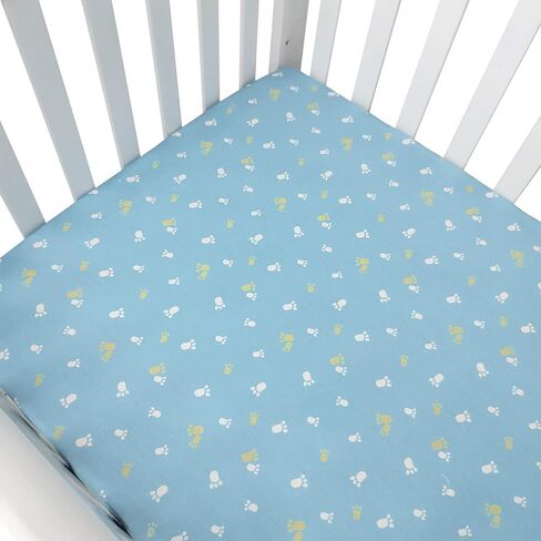 ستارة نافذة براندريم بيبي ديناصور للأطفال/حديثي الولادة/الرضع، ستارة بيضاء زرقاء معالجة بتصميم ديناصور ديكور حضانة للأولاد، 100% قطن in Kuwait