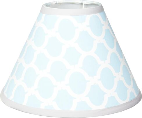Nursery Lamp Shade with Elephants Embroidery, Cute Baby, Infant & Kids Bedrooms Decor and Accessories Without Base, Blizzard Blue Grey Elephant, 7" x 10" x 4", 2 lb in Saudi Arabia