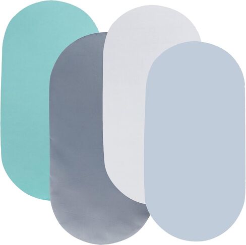 Bassinet Sheets 4 Pack Compatible with Halo Bassinest Swivel, Flex, Glide, Premiere & Luxe Series Sleeper Stretchy Ultra Soft Sun/Forest Deer/Space/Dinosaur in Kuwait