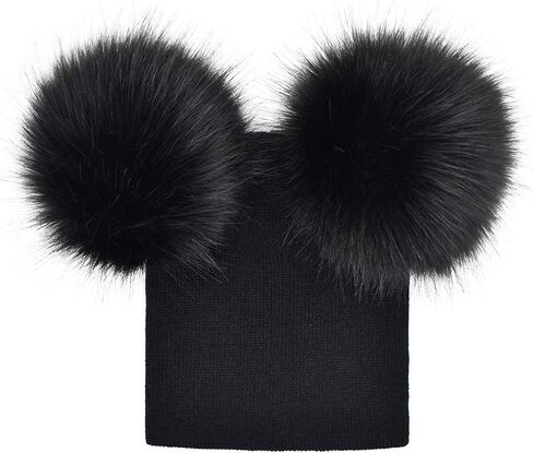 Zeroest Baby Hats 6-12 Months Boy Girl Winter Hat with Pom Kids Flexible Cotton Pompom Beanie 12-18 Months in Saudi Arabia