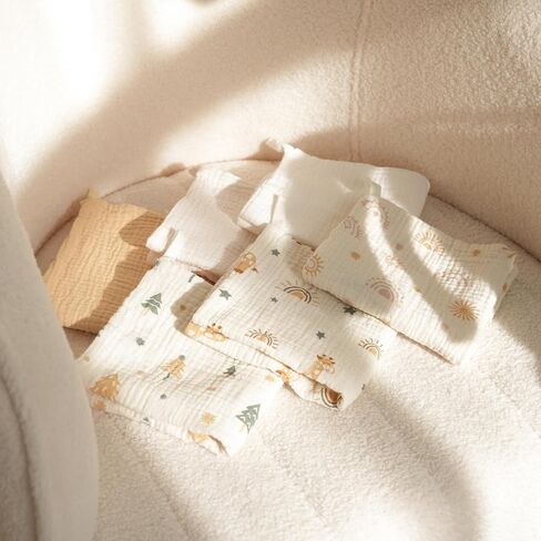 6 عبوات من مناشف الأطفال من الموسلين، مناشف غسيل فائقة النعومة للجنسين حديثي الولادة والأطفال، مناشف حمام للأطفال ماصة لجسم الوجه in Kuwait