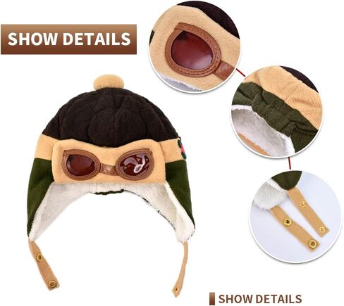 قبعة شتوية دافئة ناعمة من HUIANER للأطفال الصغار والأولاد والبنات، والحفلات ذات الطابع الخاص، والتصوير الفوتوغرافي للقهوة in Kuwait
