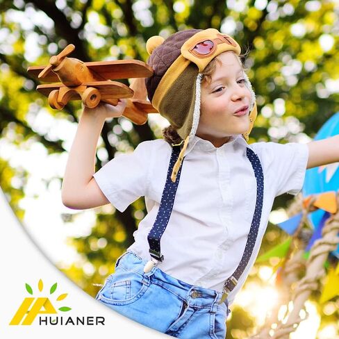 قبعة شتوية دافئة ناعمة من HUIANER للأطفال الصغار والأولاد والبنات، والحفلات ذات الطابع الخاص، والتصوير الفوتوغرافي للقهوة in Kuwait