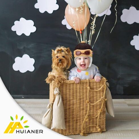 قبعة شتوية دافئة ناعمة من HUIANER للأطفال الصغار والأولاد والبنات، والحفلات ذات الطابع الخاص، والتصوير الفوتوغرافي للقهوة in Kuwait