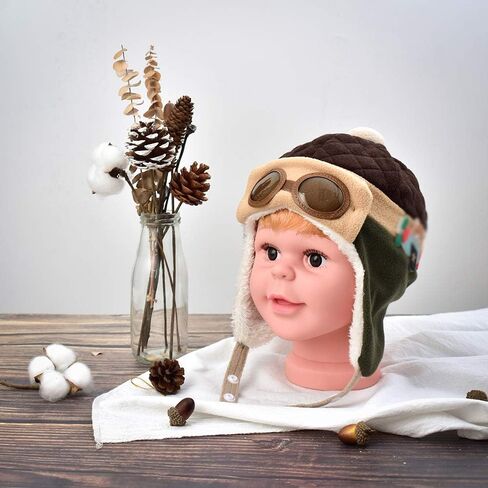 قبعة شتوية دافئة ناعمة من HUIANER للأطفال الصغار والأولاد والبنات، والحفلات ذات الطابع الخاص، والتصوير الفوتوغرافي للقهوة in Kuwait