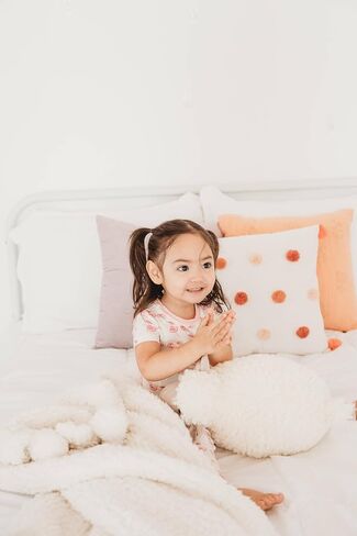 KicKee Print Short Sleeve Pajama Set, Baby to Kid, Super Soft Bamboo Viscose Fitted Pajamas in Saudi Arabia