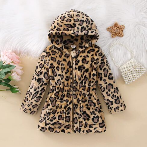 Toddler Baby Girl Flannel Long Sleeve Dress Coat Contrast Hoodie Jacket Patchwork Plaid Coat With Belt Fall Outerwear in Saudi Arabia