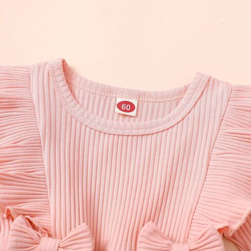 ZAXARRA Infant Baby Girl Romper Dress Baby Dress Romper Flowers Lace Fall Winter Festival Clothes with Headband in Kuwait