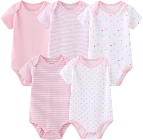 Baby Bodysuit and Pant Set 10-pcs Cotton Soft Newborn Boy Girl Clothes Outfits in Kuwait
