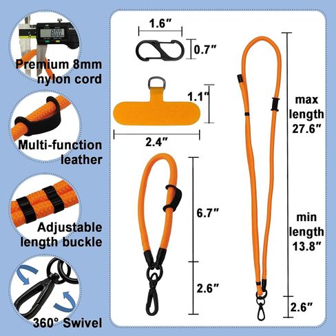 حبل الهاتف الجسم والرسغ، حبال iPhone حول الرقبة، وحزام الهاتف وحزام المعصم in Kuwait