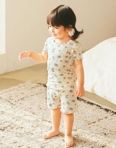 Vaenait Toddler Girls Boys Kids Girls Boys Animal Flower Patern Sleepwear Pajamas Summer Viscose Pjs in Kuwait