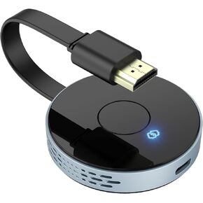 Wireless HDMI Transmitter and Receiver, Plug and Play, Wireless HDMI Extender Kit Support 2.4/5GHz for Streaming Video, Audio and File to Monitor from Laptop/Pc/Tv Box/Projector