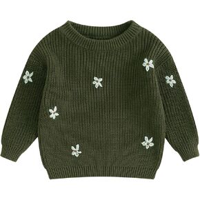 Baby Boy Girl Oversized Knit Sweater Halloween Long Sleeve Crewneck Pullover Sweatshirt Tops Fall Winter Clothes