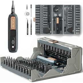 Electric Screwdriver Set,180 in 1 Precision Screwdriver Set,3 Torque Modes with 160 Magnetic Precision Bits,Cordless Screwdriver Repair Tool Kit for Phone Computer Camera Watch Laptop