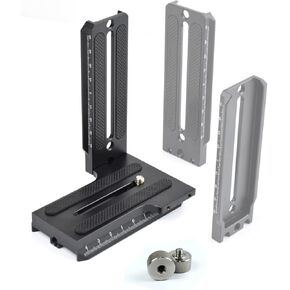 Aluminum L Bracket Vertical Horizontal Switching Quick Release Plate for Zhiyun Weebill-S Crane 2/3 Gimbal Stabilizer Tripod Monopod and SLRs