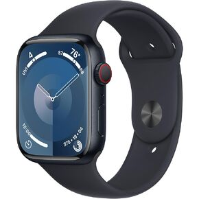 Apple Watch Series 9 [GPS + Cellular 45mm] Smartwatch with (Product) RED Aluminum Case with (Product) RED Sport Band M/L. Fitness Tracker, ECG Apps, Always-On Retina Display in Kuwait