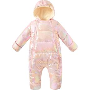 بدلة ثلج شتوية للأطفال الأولاد والبنات من uideazone رومبير بقلنسوة لحديثي الولادة معطف بذلة للأطفال الصغار ملابس للأطفال من 3 إلى 24 شهرًا in Kuwait