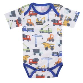 Copper Pearl Short Sleeve Bodysuit Baby: Ultra Soft Bodysuits for Newborns, Boys, Girls, and Infants - Stylish, Comfortable, Overlap Shoulders, Premium Knit Fabric - Ace, 6-12 Months