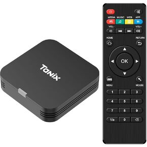 Android TV Box 10.0, Mini TV Box 2GB RAM 16GB ROM, H313 Quad-Core Android Box, Support 2.4G WiFi, 4K Smart TV Box Compact Size