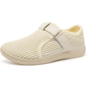 Spesoul Wide Womens Slippers Adjustable House Shoes Indoor Outdoor Barefoot Slippers Cozy Walking Shoes Swollen Edema Diabetic Shoes