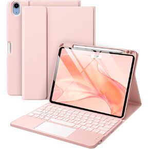 Harvopu for iPad Air 11 Inch & Air 5th/ 4th Generation Case with Keyboard | Multi-Touch Trackpad, 7-Color Backlit, Detachable Folio Keyboard Cover for Air 11-inch M4/M3/M2, Air 5/Air 4, Navy Blue in Saudi Arabia