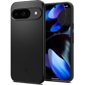 Spigen Thin Fit Designed for Pixel 9 case/Pixel 9 Pro case Case (2024) [Hard Shell] [Military-Grade Protection] - Black