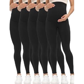 Buttergene 5 Pack Women's Creamlush Maternity Leggings Maternity Yoga Pants Pregnancy Leggings Maternity Clothes in Saudi Arabia