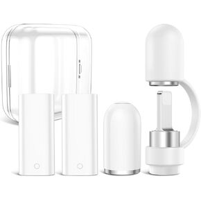 iMangoo 2 حزمة محولات كابل شحن البرق لقلم Apple Pencil الجيل الأول غطاء بديل مغناطيسي من السيليكون حامل غطاء واقي لجهاز iPad Air iPencil Pen أنثى إلى موصل شاحن أنثى in Kuwait