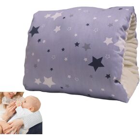 Breastfeeding Pillows Cotton Nursing Arm Pillow Skin-Friendly Feeding Pillow Mini Arm Pillow for Breastfeeding Washable Nursing Pillow for Bottle Feeding (Stars)