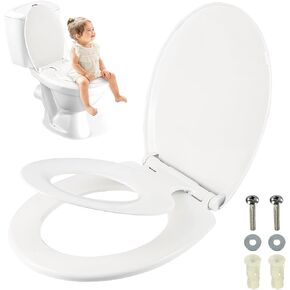 UMIEN™ Potty Training Toilet Seat With Toddler Seat - Easy to Install Toilet Attachment for Toddler - Elongated Shape & Easy to Install
