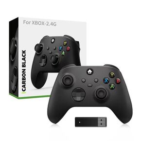 TCHWEIS Wireless Gamepad Controller For XBOX Series X/S,Anti-skid Rocker Gaming Handle With 2.4G Wireless Receiver For PC Game Gamepad Accessories(No Batteries) (black)