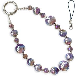 Beaded Phone Charms Phone Lanyard Keychain Detachable Phone Lanyard Hands-Free Wristlet Bracelet Phone Case