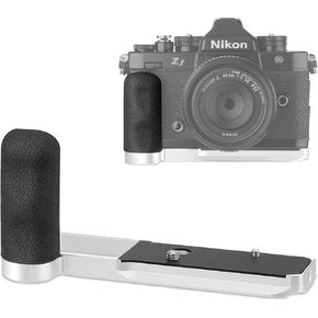 Haoge Zf Handle Grip for Nikon ZF Camera Foregrip L-Shape Grip, with Ergonomic Silicone Side Handle MHG-ZFB,Arca Swiss Type Plate for DJI RS2/RS-C2/RS3/RS3-PRO/RS3 Mini Gimbal Stabilizer,Black