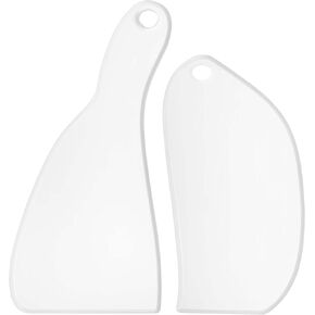 SpeTool 2PCS Acrylic Router Templates for Woodworking Kitchen DIY Charcuterie Board Handle Router Stencils, Clear Angled Curvy Tracing Cutting Board Template Guide Set Tool