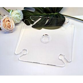 Four Glass Wine Caddy,Acrylic Router Templates Router Base Plates,Router Template for Woodworking&Crafting Projects (9''x9'')