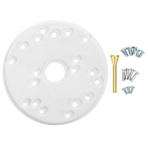 Universal Router Base Plate, Base Plate Acrylic with Centering Pin Screws, Acrylic Router Base Attachment for Trim Routers Woodworking Auxiliary Tool Templates