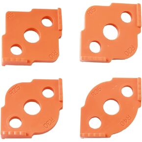 4 PCS Radius Jig Router Templates Corner Radius Routing Templates, Edge Routing Rounded Corners Router Bit Templates Radius Quick Jig for Woodworking Routing Black