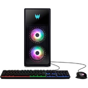 كمبيوتر الألعاب آيسر بريداتور أوريون 5000 PO5-655-UR12 | وحدة المعالجة المركزية Intel Core i7-14700F ذات 20 نواة | انفيديا جي فورس ار تي اكس 4070 تي آي | 16 جيجابايت DDR5 | 1 تيرابايت PCIe Gen4 SSD | إنتل واي فاي 6E AX211 | ويندوز 11 هوم