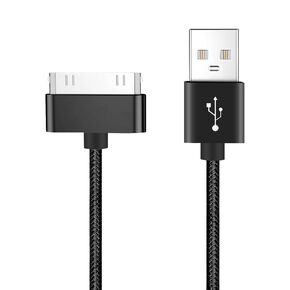 30-pin Charging Cable, 30-pin USB to USB Data sync Cable, Compatible with Phone 3, Phone 4, Phone 4s, iPad 1 2 3/iPod Nano/iPod Touch, 3.2FT