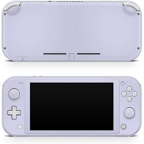 TACKY DESIGN Solid Color Skin Compatible with Nintendo Switch lite Skin,Pastel Lilac Color Compatible with Switch lite Cover Vinyl 3m Decal Cute Full wrap Switch lite Sticker
