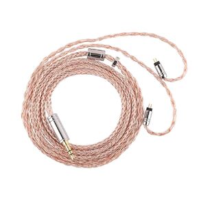 Linsoul Tripowin C-02 IEM Cable, 16 Core Silver-Plated Alloy Copper Earphone Cable, with PVC Jacket, 0.46 Low Impedance, HiFi Replacement Cable for Wired Earbuds (2Pin, 3.5mm)