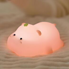 Cute Cartoon Nursery Night Lights, Animal Design Safe Silicone Soft LED Nursery Lamp for Toddler Room Decoration (Crab)