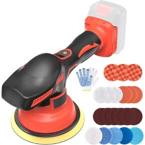 Cordless Car Buffer Polisher with 8 Variable Speed, Orbital Polisher for Dewalt 20V Max Battery, Car Polisher for Detailing/Polishing/Waxing (Tools Only)